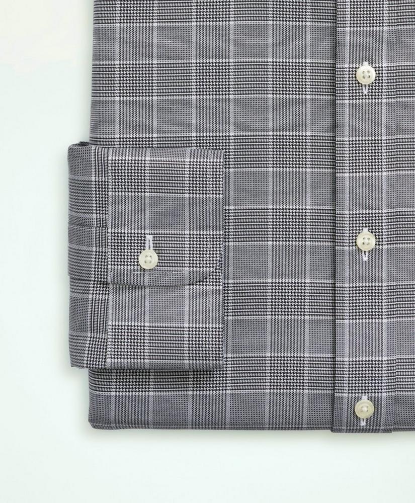 Stretch Regent Regular-Fit Dress Shirt, Non-Iron Herringbone Glen Plaid Ainsley Collar, image 4