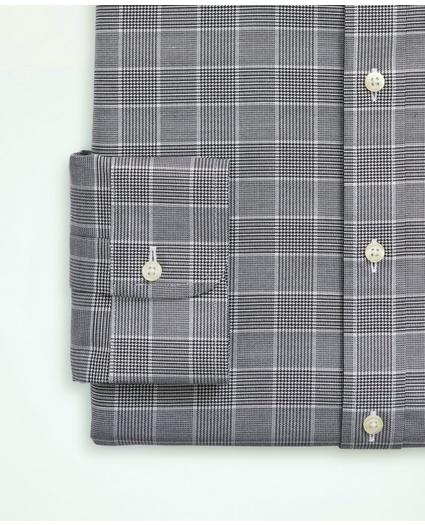 Stretch Regent Regular-Fit Dress Shirt, Non-Iron Herringbone Glen Plaid Ainsley Collar, image 4