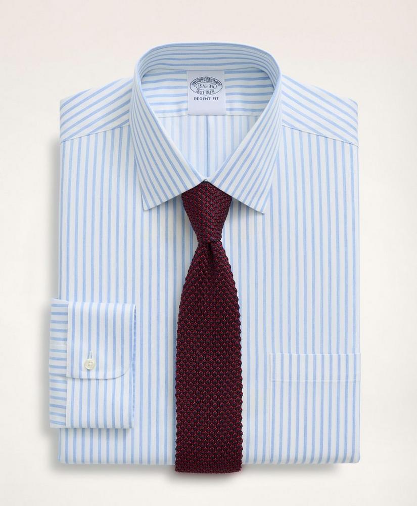 Stretch Regent Regular-Fit Dress Shirt, Non-Iron Twill Stripe  Ainsley Collar, image 1