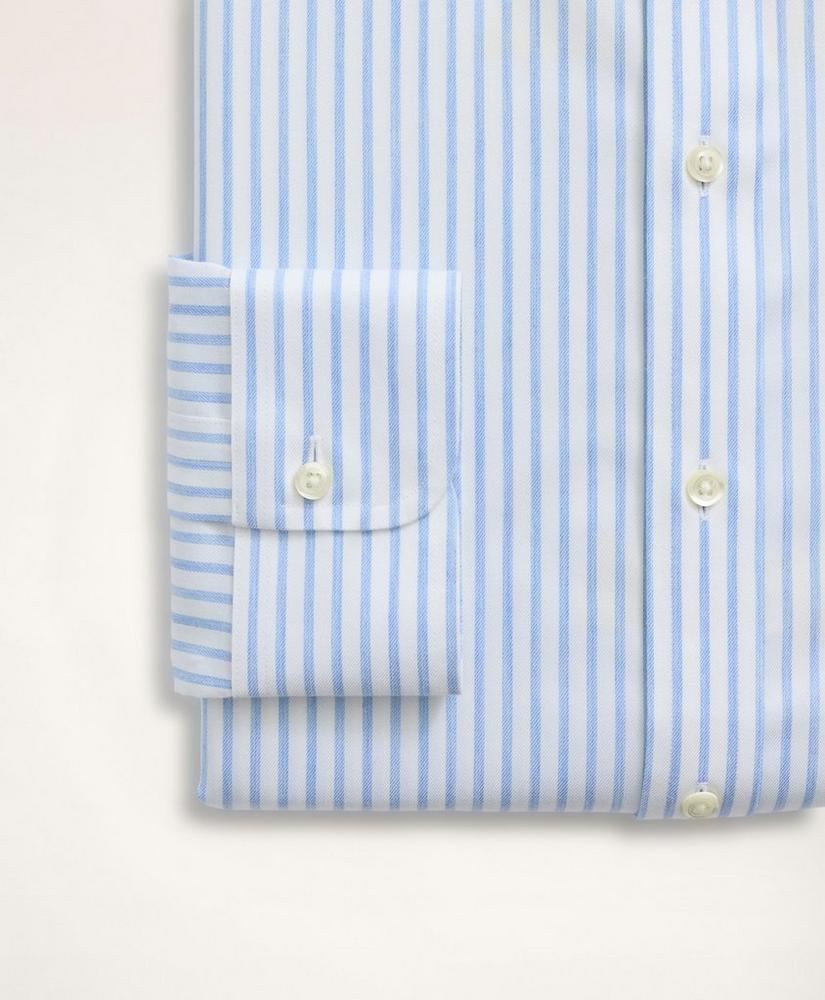 Stretch Regent Regular-Fit Dress Shirt, Non-Iron Twill Stripe  Ainsley Collar, image 4