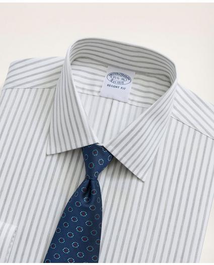 Stretch Regent Regular-Fit Dress Shirt, Non-Iron Twill Stripe  Ainsley Collar, image 2