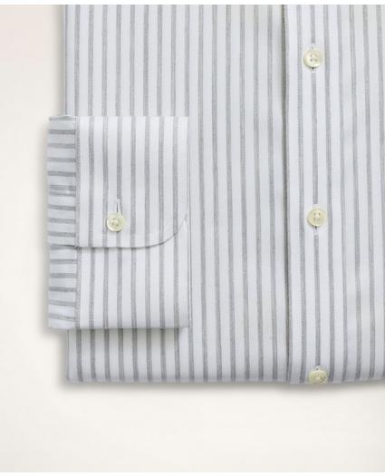 Stretch Regent Regular-Fit Dress Shirt, Non-Iron Twill Stripe  Ainsley Collar, image 4