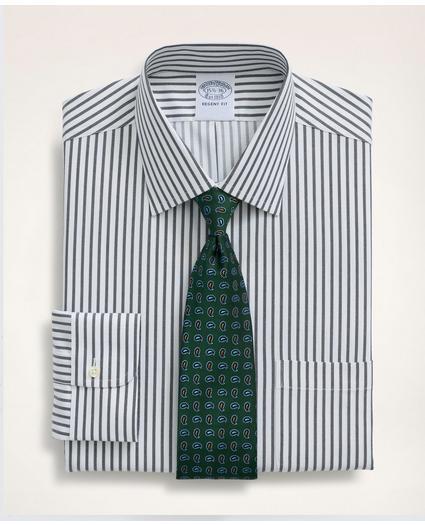 Stretch Regent Regular-Fit Dress Shirt, Non-Iron Twill Stripe  Ainsley Collar, image 1