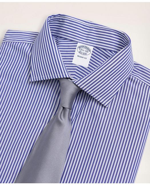 Brooks Brothers Brooks Brothers Mens Shirt Large Blue Striped 26" Pit-to-Pit Designer Casual 