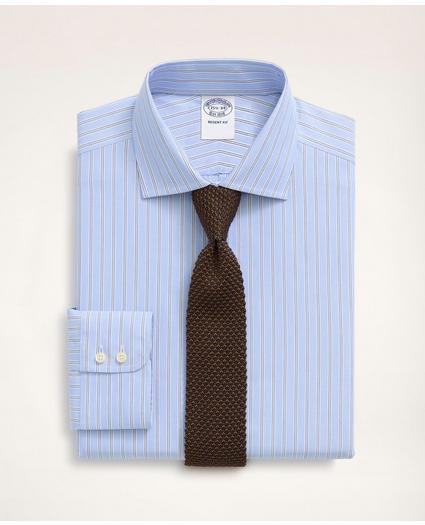 Brooks Brothers x Thomas Mason® Regent Regular-Fit Dress Shirt, English Collar Double Stripe, image 1