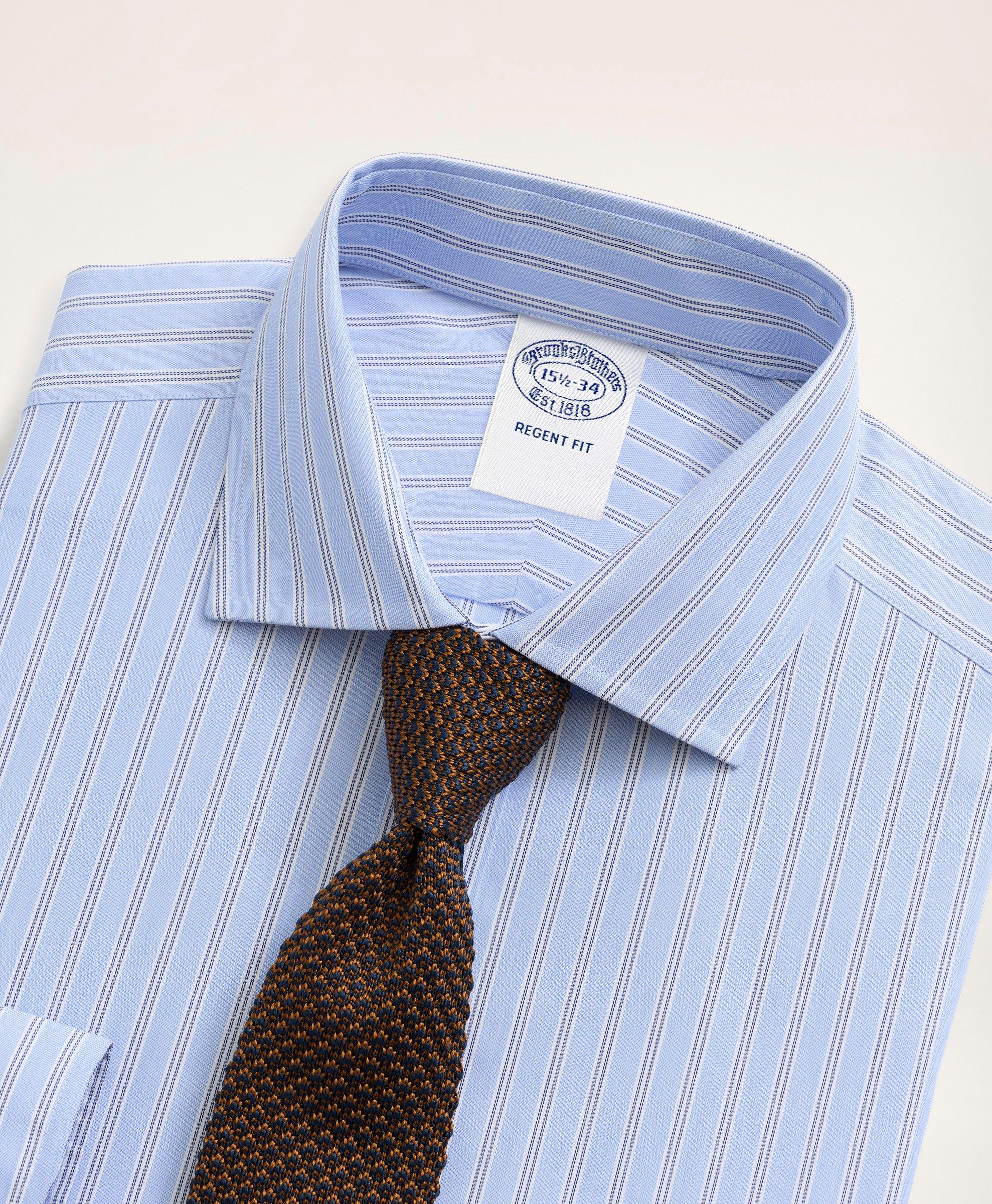 Brooks Brothers x Thomas Mason® Regent Regular-Fit Dress Shirt, English  Collar Double Stripe