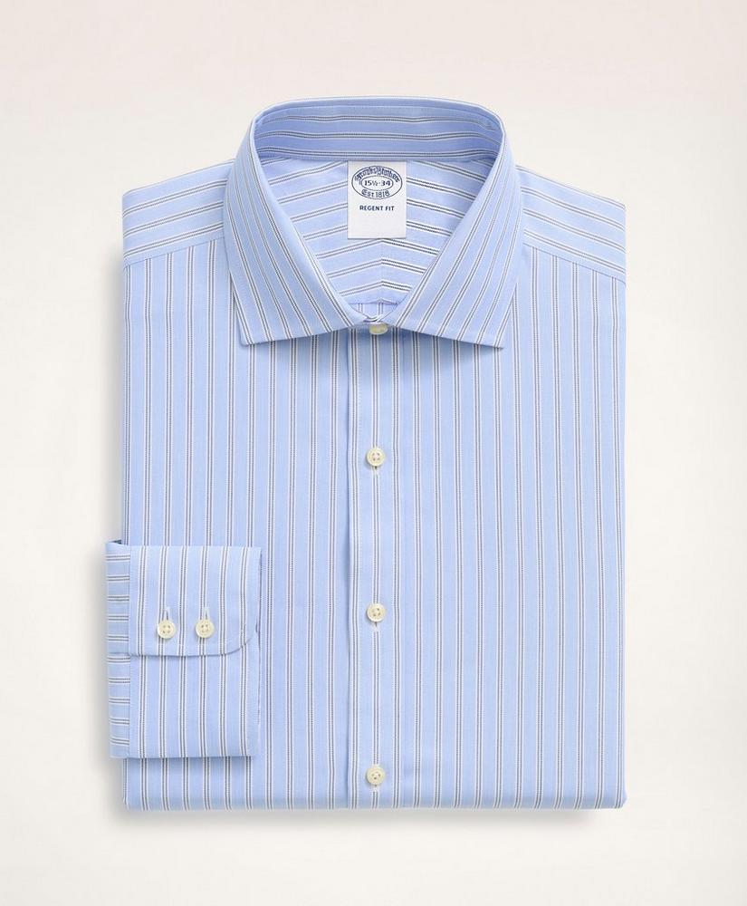 Brooks Brothers x Thomas Mason® Regent Regular-Fit Dress Shirt, English Collar Double Stripe, image 3
