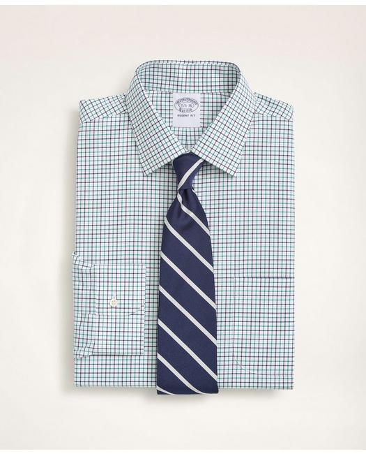 for Men Brooks Brothers Cotton Basketweave Plaid Button-down Shirt in White Mens Shirts Brooks Brothers Shirts Blue 
