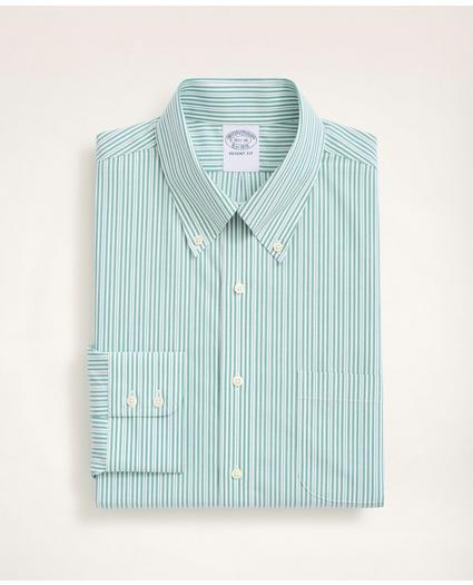 Stretch Regent Regular-Fit Dress Shirt, Non-Iron Poplin Button Down Collar Stripe, image 3