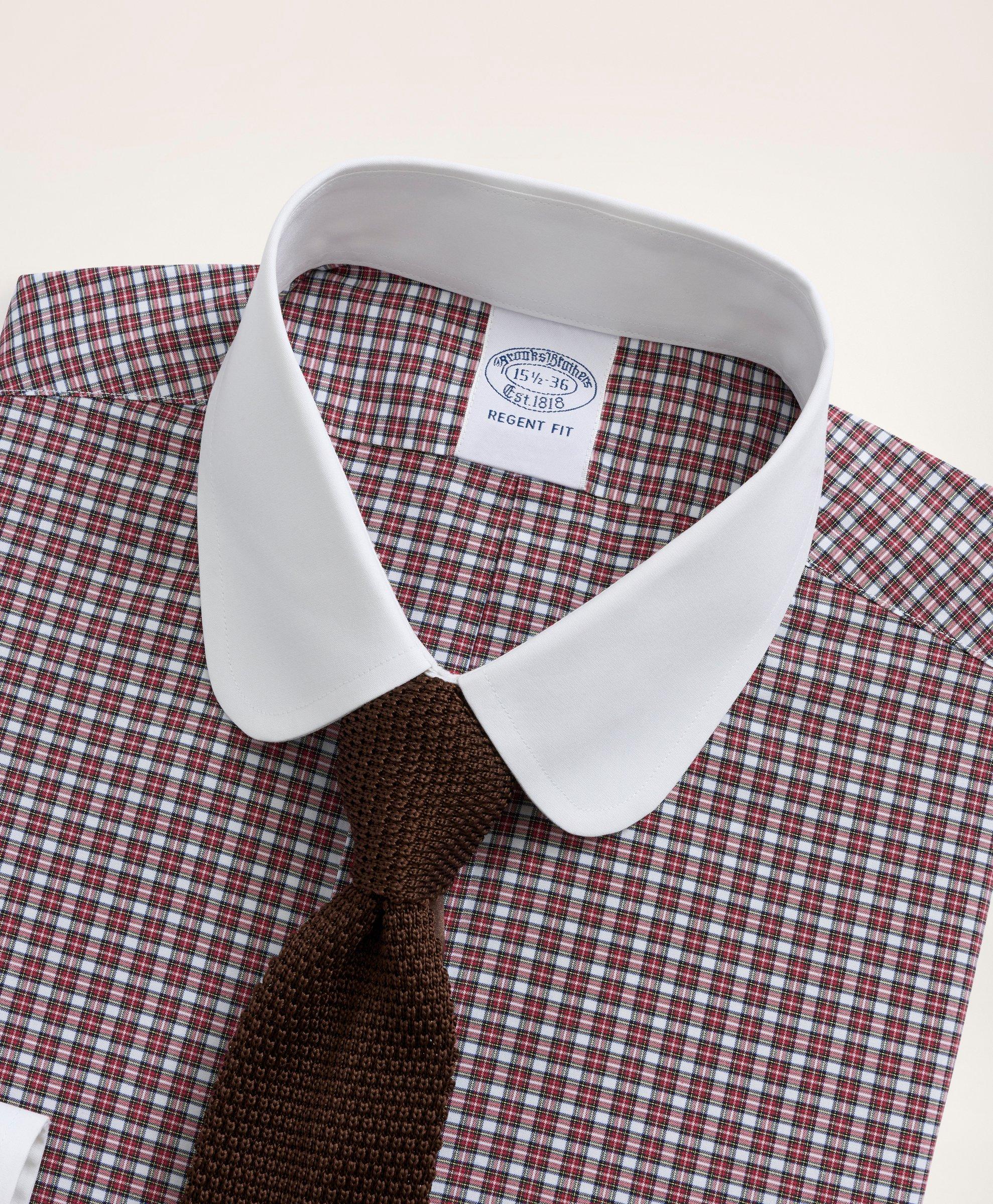 Stretch Regent Regular-Fit Dress Shirt, Non-Iron Poplin Club Collar