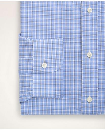 Stretch Madison Relaxed-Fit Dress Shirt, Non-Iron Pinpoint Oxford Button Down Collar Gingham, image 4