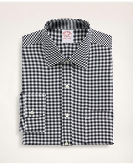 Stretch Madison Relaxed-Fit Dress Shirt, Non-Iron Herringbone Gingham Ainsley Collar, image 3