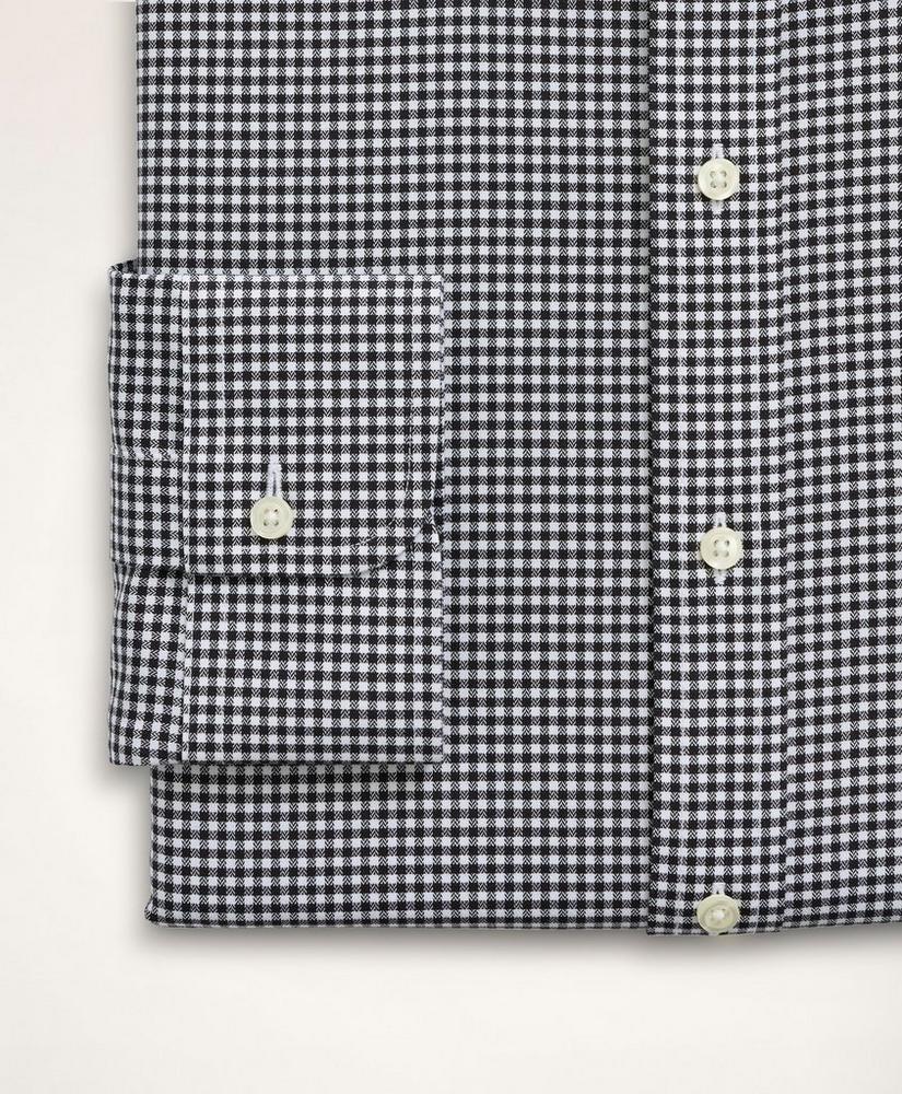 Stretch Madison Relaxed-Fit Dress Shirt, Non-Iron Herringbone Gingham Ainsley Collar, image 4