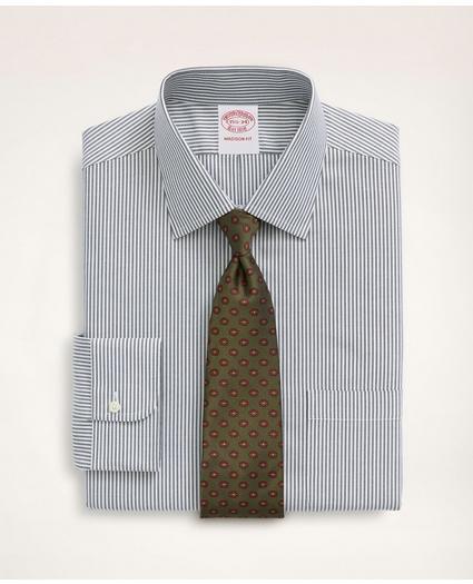 Stretch Madison Relaxed-Fit Dress Shirt, Non-Iron Herringbone Candy Stripe Ainsley Collar, image 1