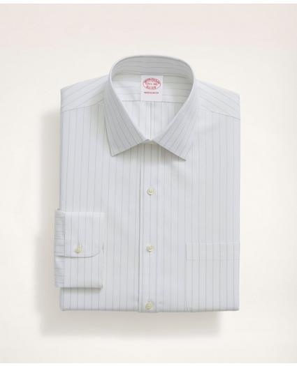 Stretch Madison Relaxed-Fit Dress Shirt, Non-Iron Herringbone Thin Stripe Ainsley Collar, image 3