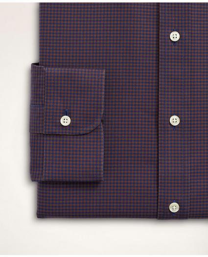 Stretch Madison Relaxed-Fit Dress Shirt, Non-Iron Poplin English Spread Collar Gingham, image 4