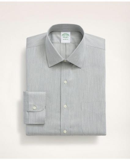 Stretch Milano Slim-Fit Dress Shirt, Non-Iron Herringbone Ainsley Collar, image 3