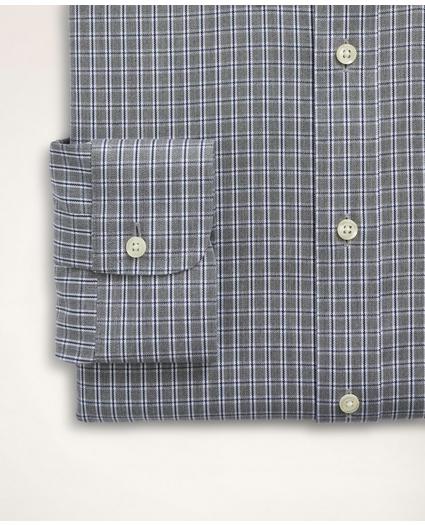 Stretch Madison Relaxed-Fit Dress Shirt, Non-Iron Twill Mini-Check Button Down Collar, image 4