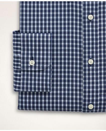 Stretch Madison Relaxed-Fit Dress Shirt, Non-Iron Twill Mini-Check Button Down Collar, image 4
