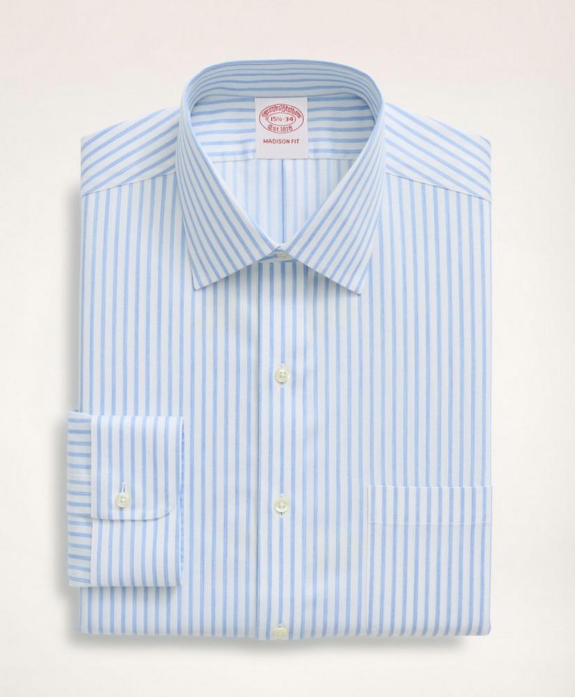 Stretch Madison Regular-Fit Dress Shirt, Non-Iron Twill Stripe  Ainsley Collar, image 3