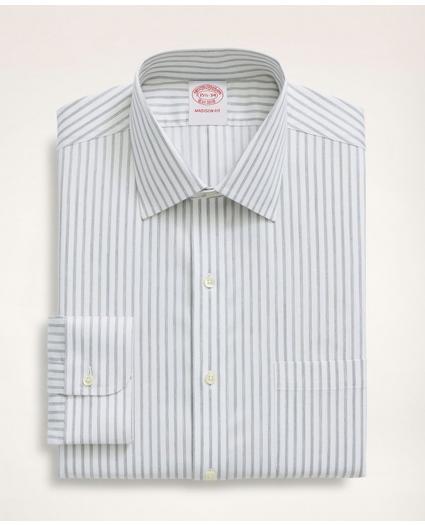 Stretch Madison Relaxed-Fit Dress Shirt, Non-Iron Twill Stripe  Ainsley Collar, image 3