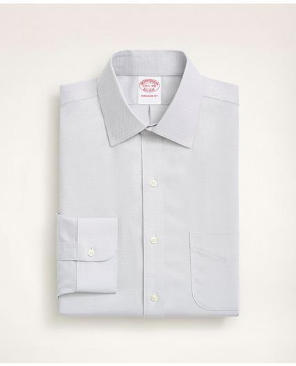 Stretch Madison Relaxed-Fit Dress Shirt, Non-Iron Dobby Ainsley Collar Diamond, image 3