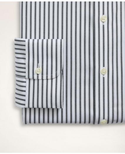 Stretch Milano Slim-Fit Dress Shirt, Non-Iron Twill Stripe  Ainsley Collar, image 4