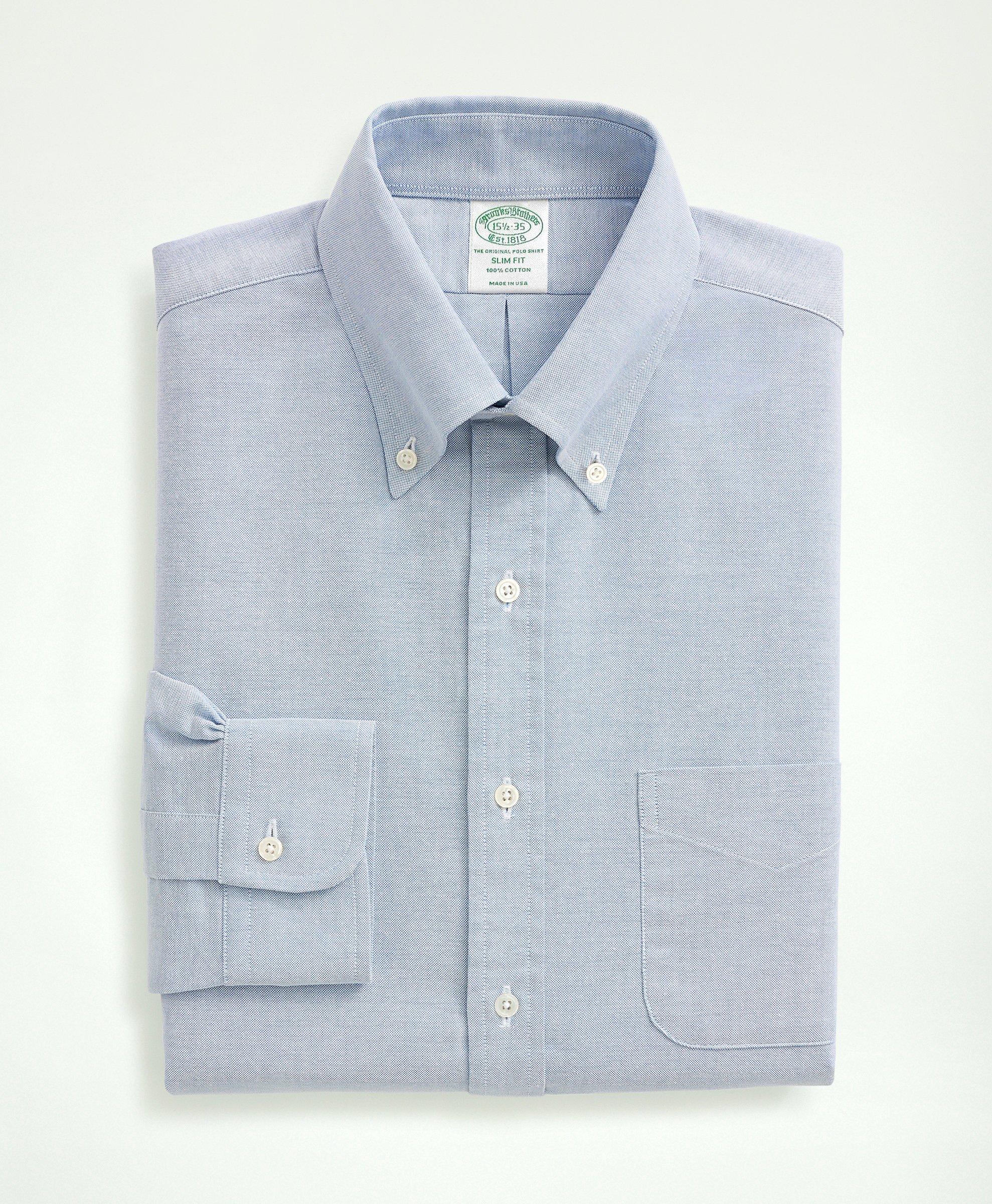 Slim Fit American-Made Oxford Cloth Button-Down Dress Shirt