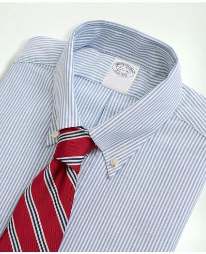 Traditional Fit American-Made Oxford Cloth Button-Down Stripe Dress Shirt, image 2