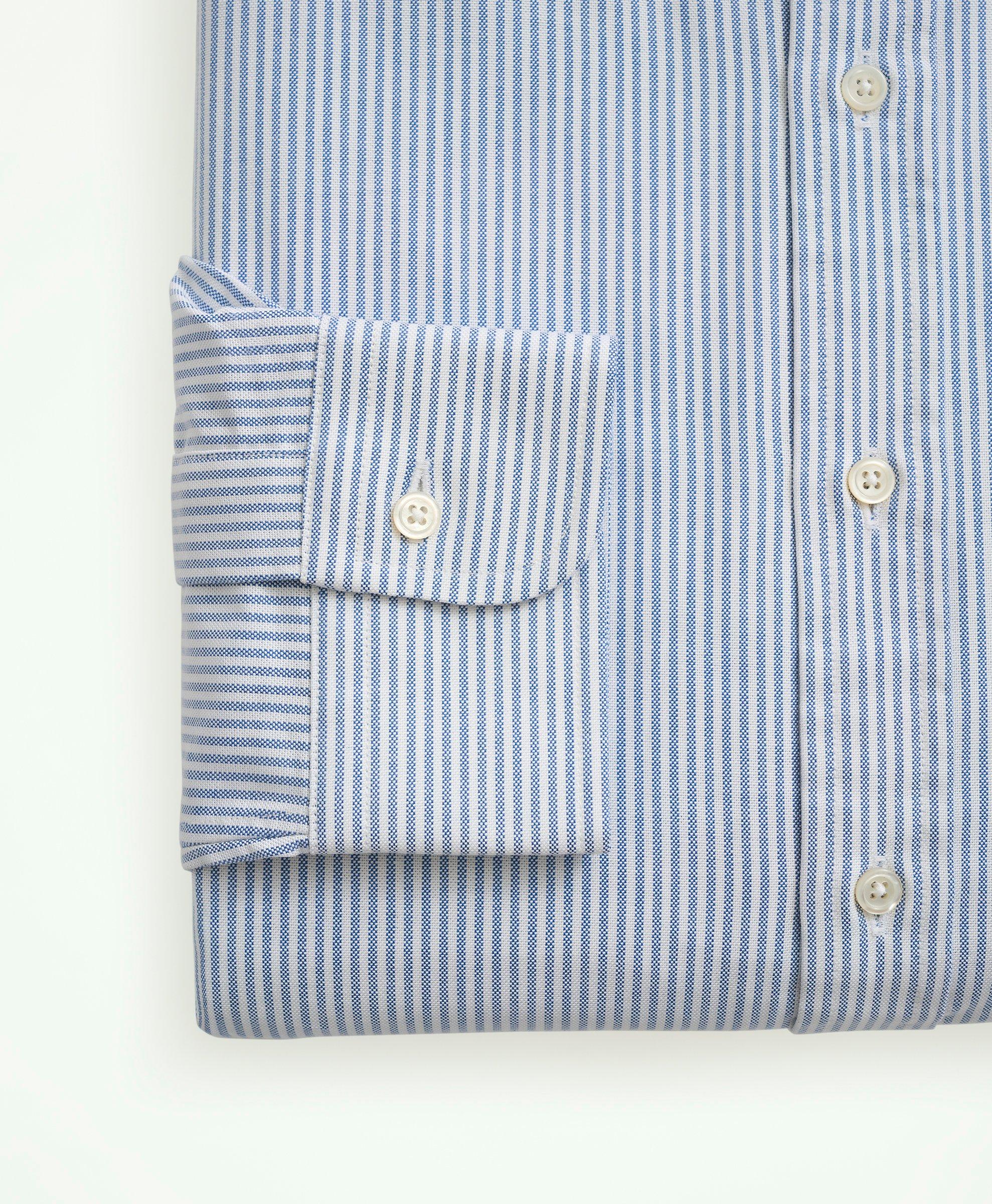 American-Made Oxford Cloth Button-Down Stripe Dress Shirt