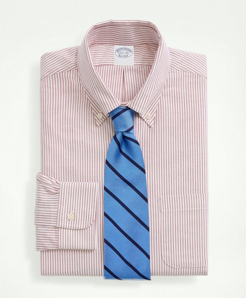 American-Made Oxford Cloth Button-Down Stripe Dress Shirt, image 1