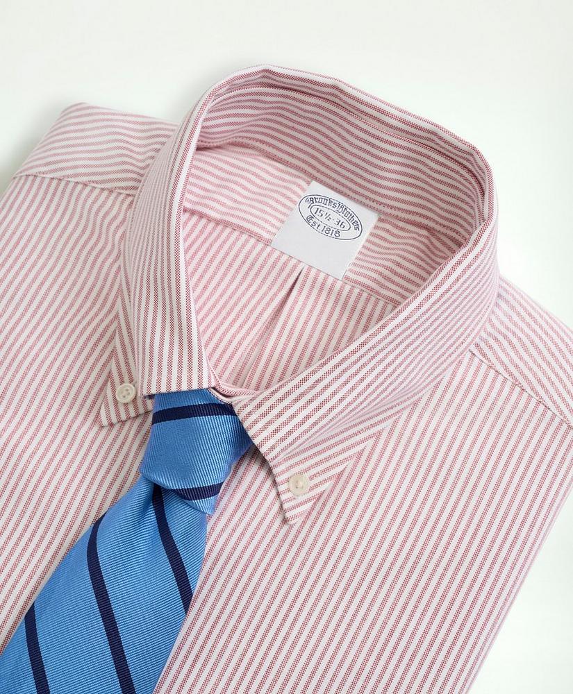 American-Made Oxford Cloth Button-Down Stripe Dress Shirt, image 2