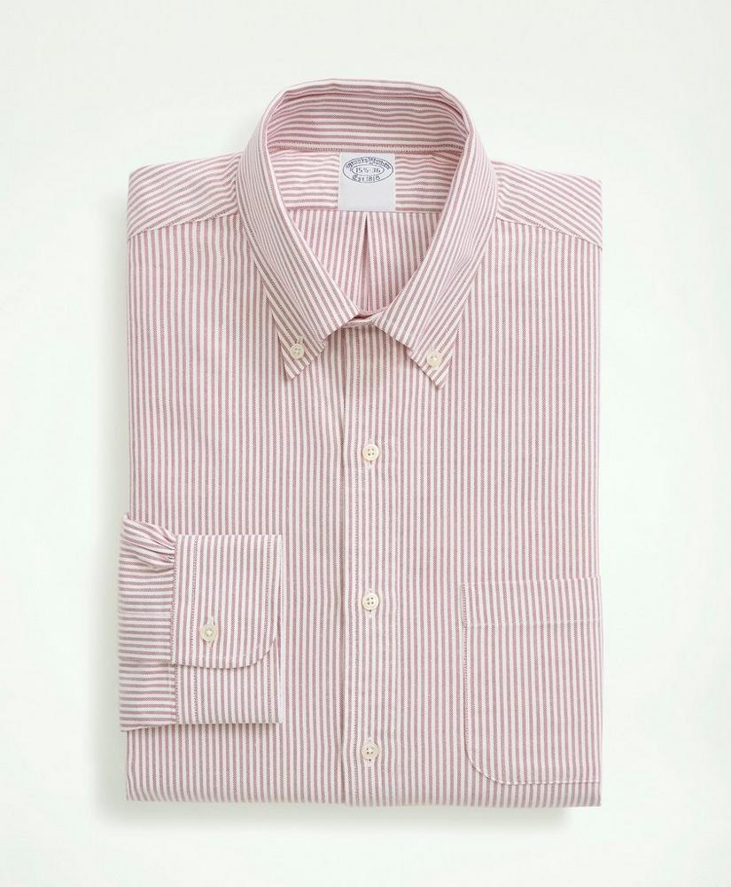 American-Made Oxford Cloth Button-Down Stripe Dress Shirt, image 3