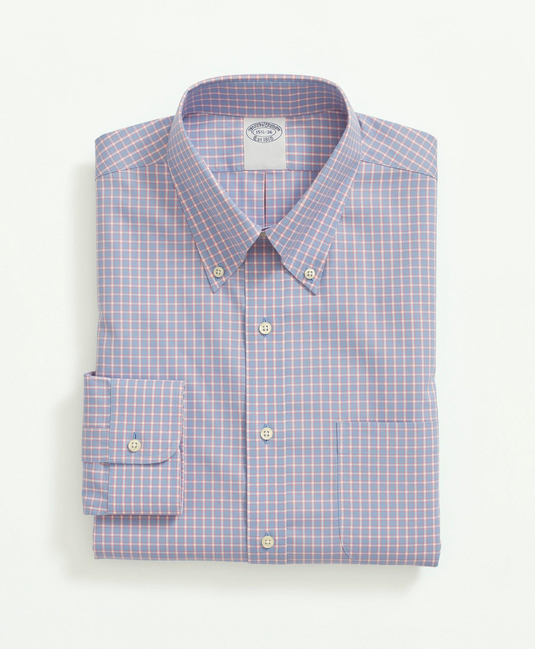 Stretch Supima® Cotton Non-Iron Pinpoint Oxford Button-Down Collar