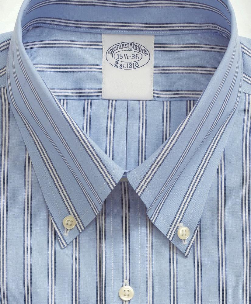 Stretch Supima® Cotton Non-Iron Pinpoint Oxford Button-Down Collar, BB#1 Rep Stripe Dress Shirt, image 2