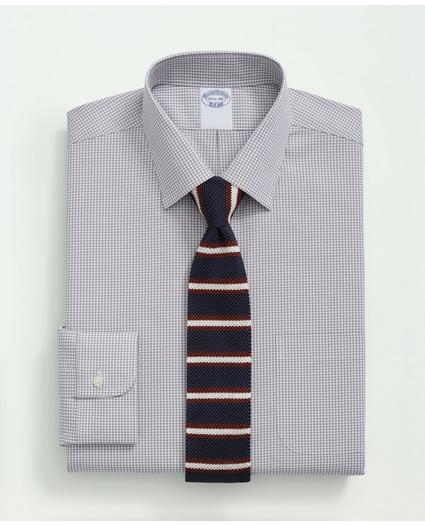 Stretch Supima® Cotton Non-Iron Pinpoint Oxford Ainsley Collar, Gingham Dress Shirt, image 1