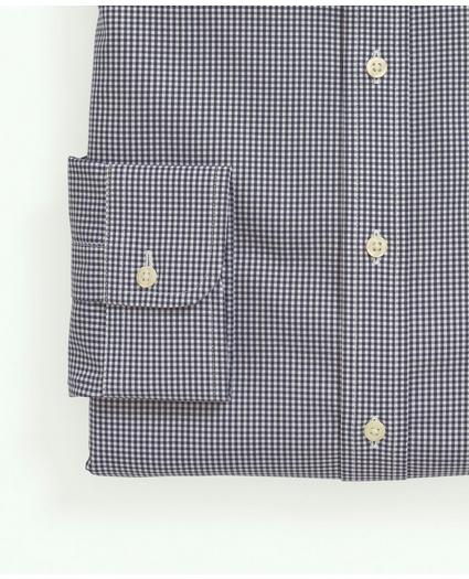 Stretch Supima® Cotton Non-Iron Pinpoint Oxford Ainsley Collar, Gingham Dress Shirt, image 4
