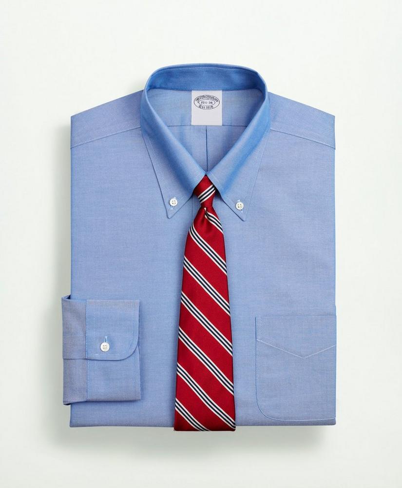 Stretch Supima® Cotton Non-Iron Pinpoint Oxford Button-Down Collar Dress Shirt, image 1