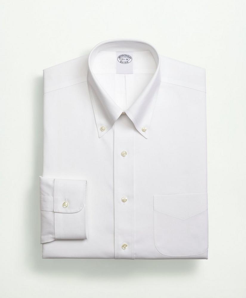 Stretch Supima® Cotton Non-Iron Pinpoint Oxford Button-Down Collar Dress Shirt, image 4