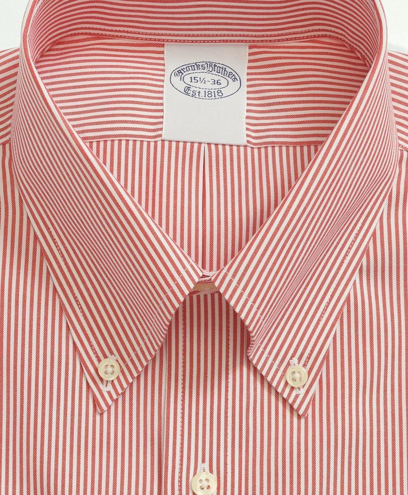 Stretch Supima® Cotton Non-Iron Pinpoint Oxford Button-Down Collar, Candy Stripe Dress Shirt, image 2