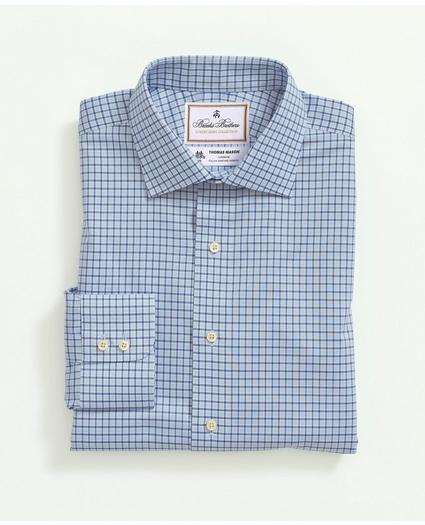 Brooks Brothers X Thomas Mason® Cotton Poplin English Collar, Check Dress Shirt, image 2