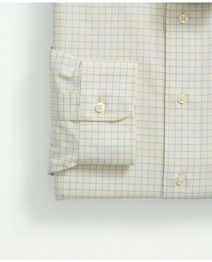 Stretch Supima® Cotton Non-Iron Royal Oxford Ainsley Collar, Windowpane Dress Shirt, image 4