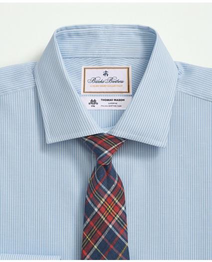 Brooks Brothers X Thomas Mason® Cotton-Linen English Spread Collar, Mini Stripe Dress Shirt, image 3