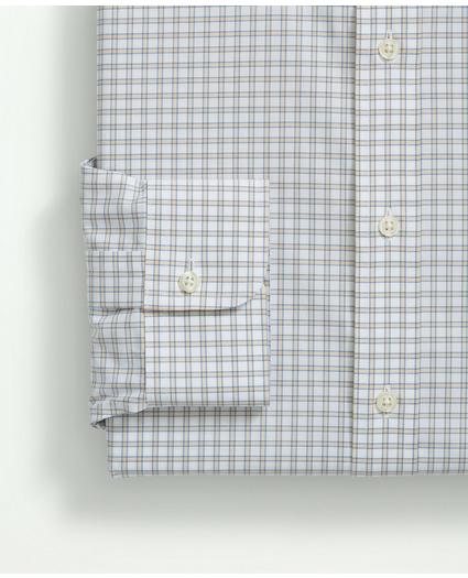 Stretch Supima® Cotton Non-Iron Poplin Ainsley Collar, Check Dress Shirt, image 2