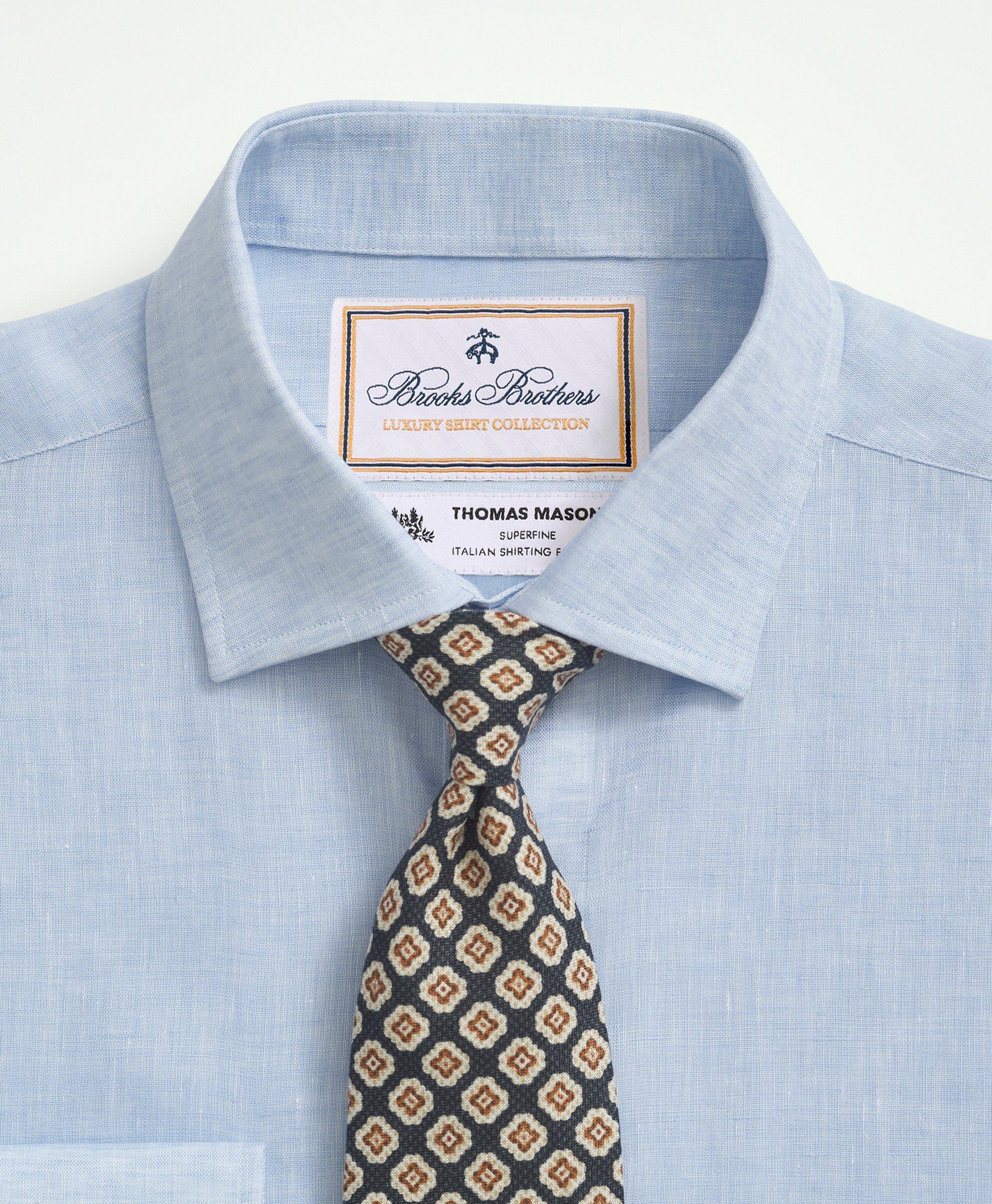 Brooks Brothers X Thomas Mason® Linen Poplin English Spread Collar