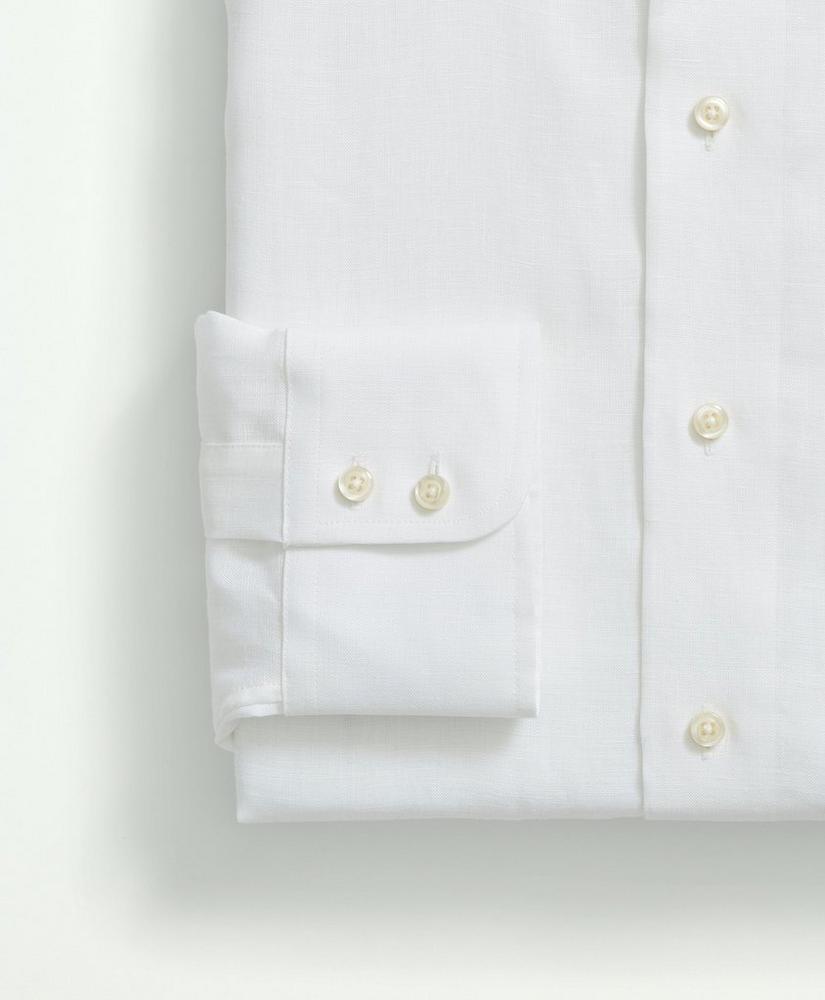 Brooks Brothers X Thomas Mason® Linen Poplin English Spread Collar, image 2