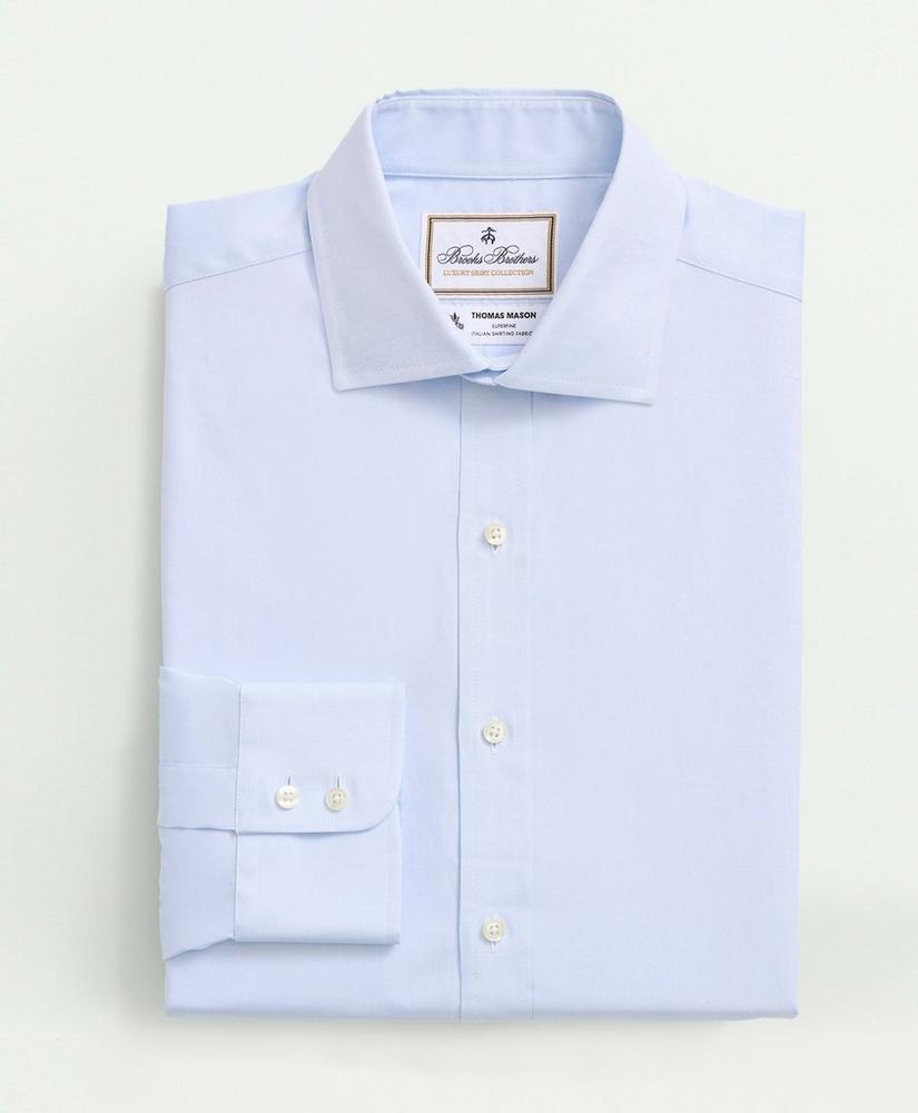 Brooks Brothers X Thomas Mason® Cotton Pinpoint Oxford English Collar Dress Shirt, image 1