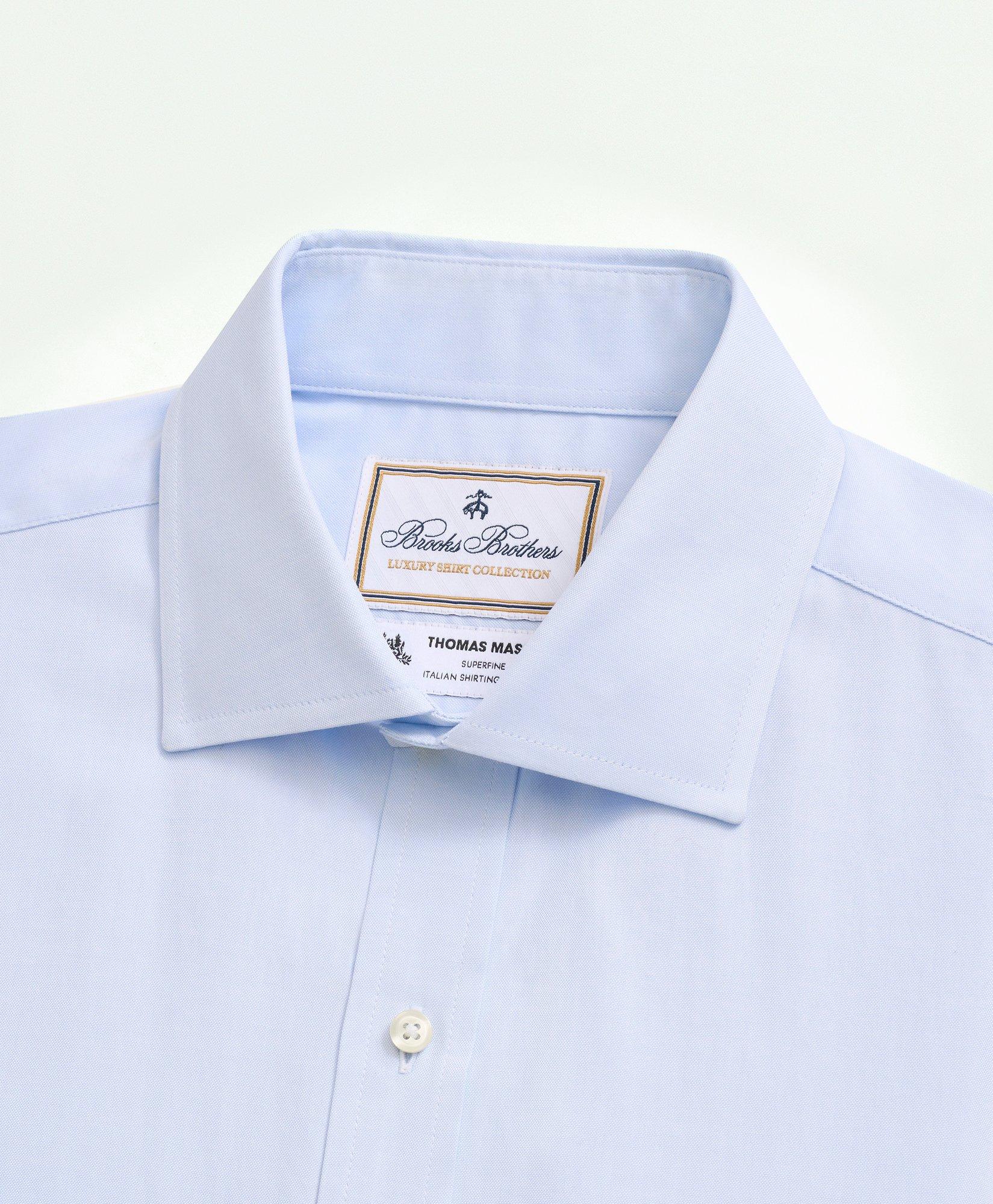 Brooks Brothers X Thomas Mason® Cotton Pinpoint Oxford English Collar Dress  Shirt