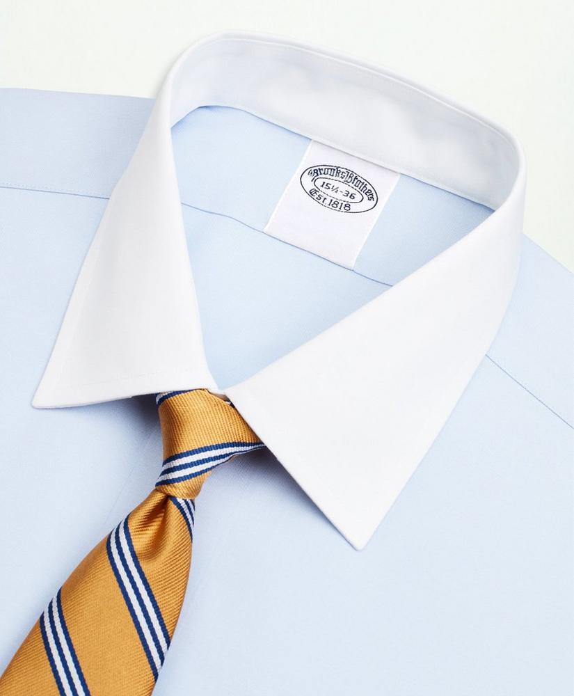 Stretch Supima® Cotton Non-Iron Pinpoint Oxford Ainsley Collar Dress Shirt, image 2