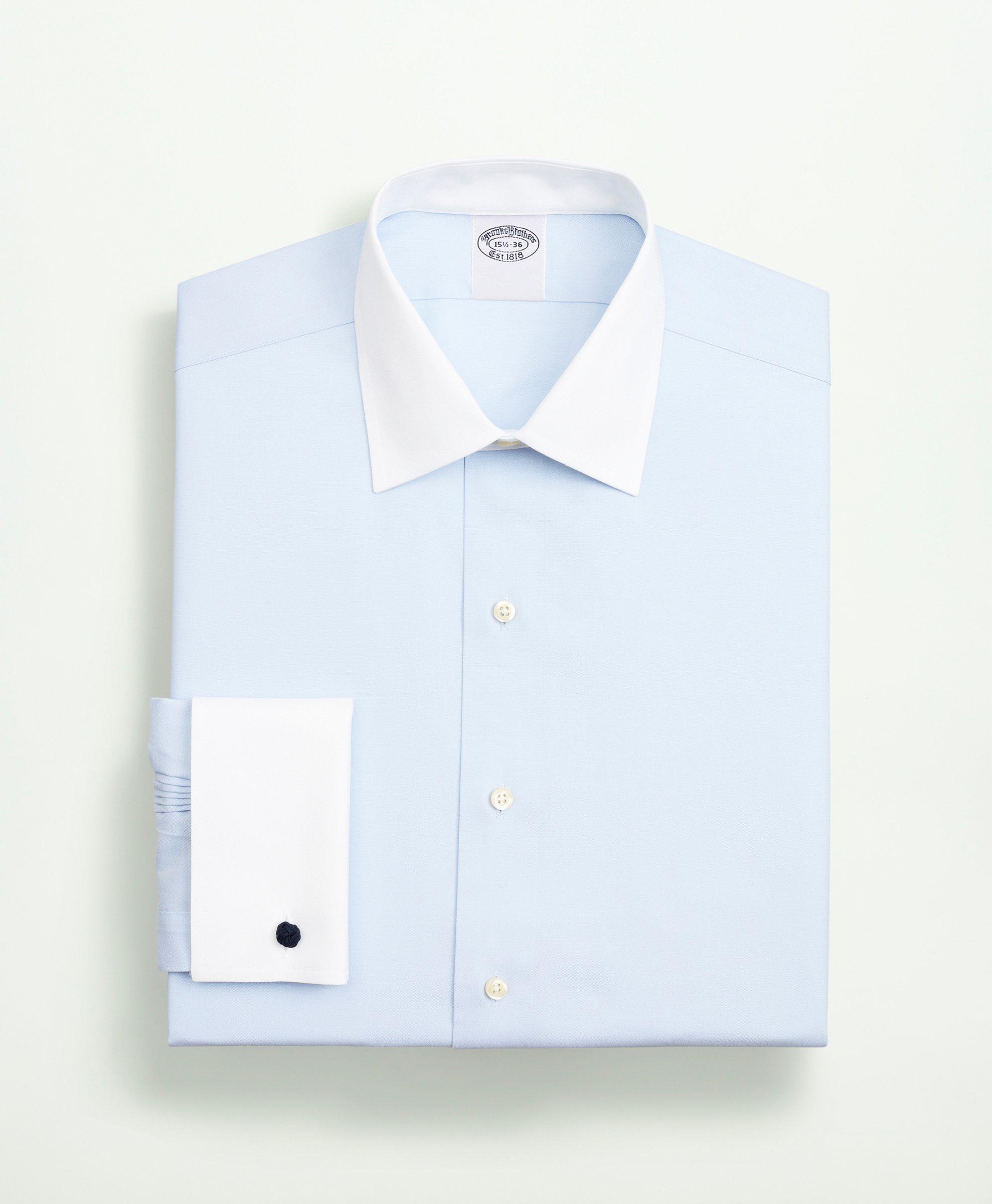 Stretch Supima® Cotton Non-Iron Pinpoint Oxford Ainsley Collar Dress Shirt